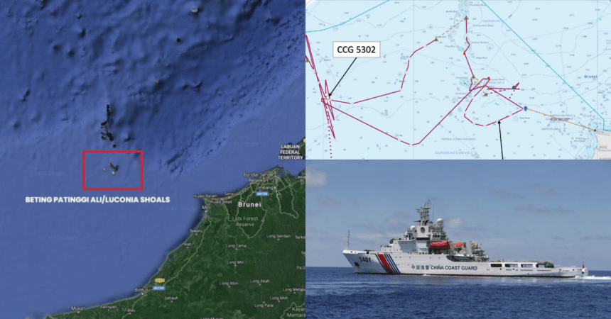 Perairan Sarawak Diceroboh Lagi, Dua Kapal Pengawal China Dikesan Berlegar Di Beting Patinggi Ali