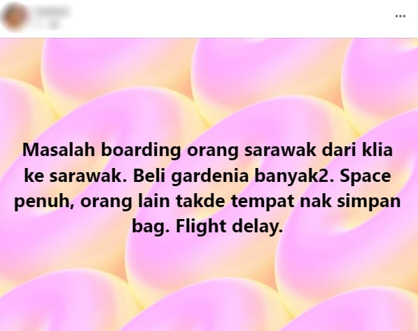 Stress Ruang Dalam Pesawat Dipenuhi Roti Gardenia, Influencer Dari Sarawak Ini Dikecam Netizen