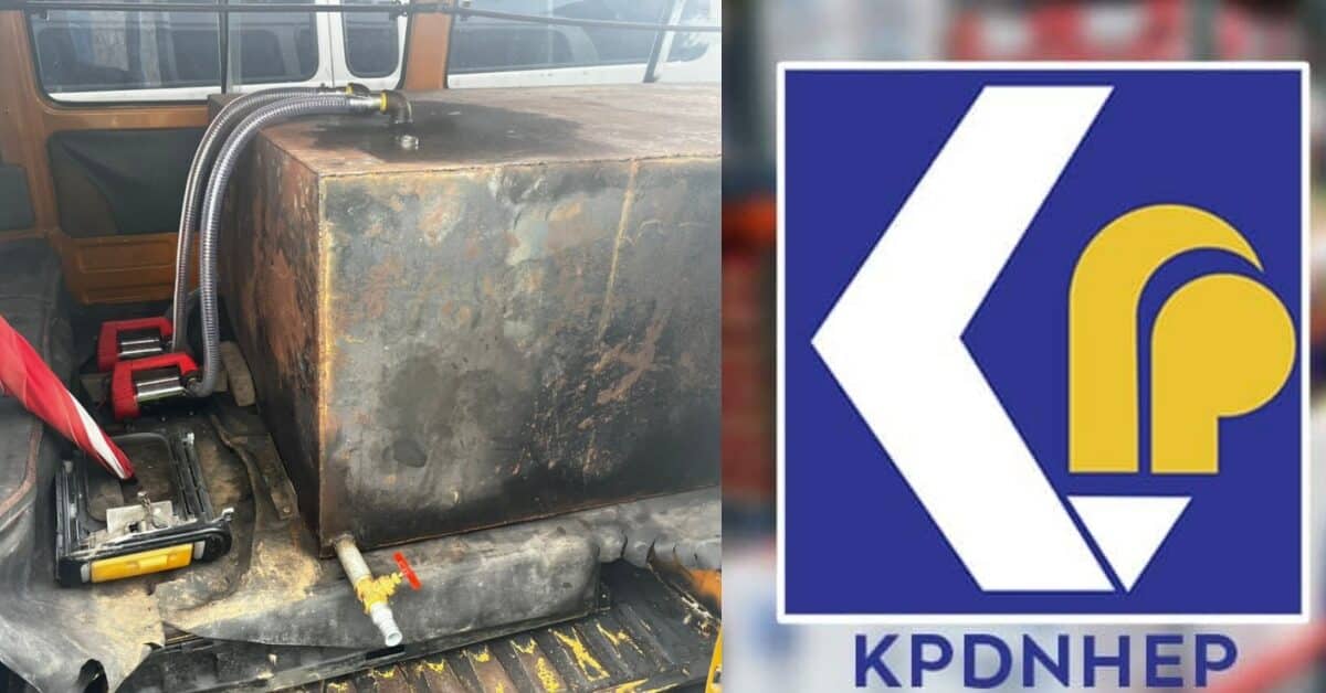Seludup Minyak Diesel Tanpa Permit Di Miri, Seorang Pemandu Van Ini Ditahan