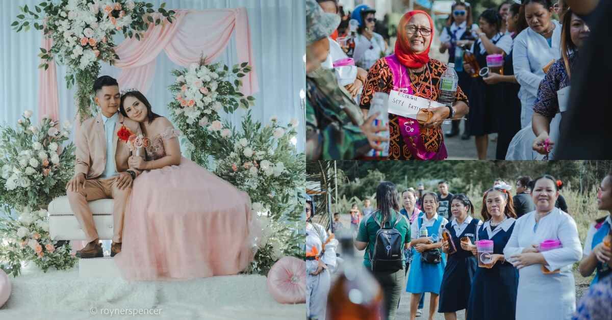 Sempoi Satu Family Guna Baju Sekolah, Perkahwinan Pasangan Iban Ini Raih Perhatian Netizen