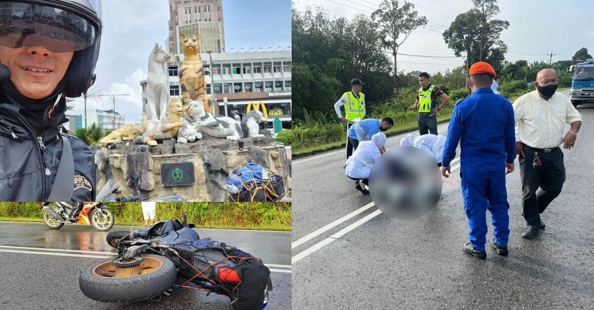 Solo Ride Berakhir Tragedi, Lelaki Dari Lawas Maut Dalam Kemalangan Menuju Ke Sibu