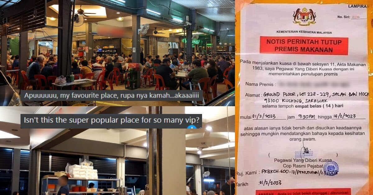 Tidak Patuh Spesifikasi Kebersihan, Restoran Di Jalan Ban Hock Kuching Diarah tutup