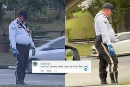 Tular Rakaman 'Abang Polis' Tertidur Berdiri Ketika Bertugas, Warga Kuching Luah Rasa Risau