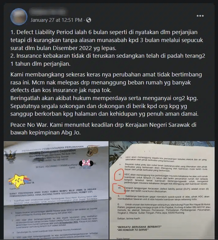 HDC Nasihat Penduduk Darul Hana Guna Saluran Betul Buat Aduan Isu Kerosakan Rumah