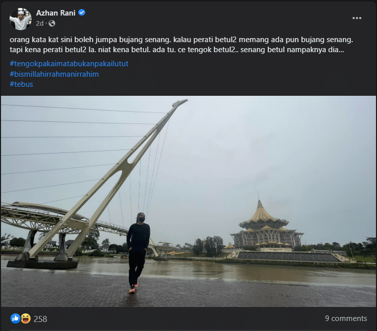 'Ustaz Madi' Kongsi Gambar Jelajah Sarawak, Tapi Kapsyennya Buat Netizen Terhibur