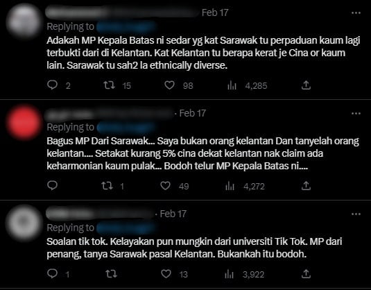 'Tiber' Ditanya Perpaduan Di Kelantan, Jawapan MP Miri Ini Raih Sokongan Netizen