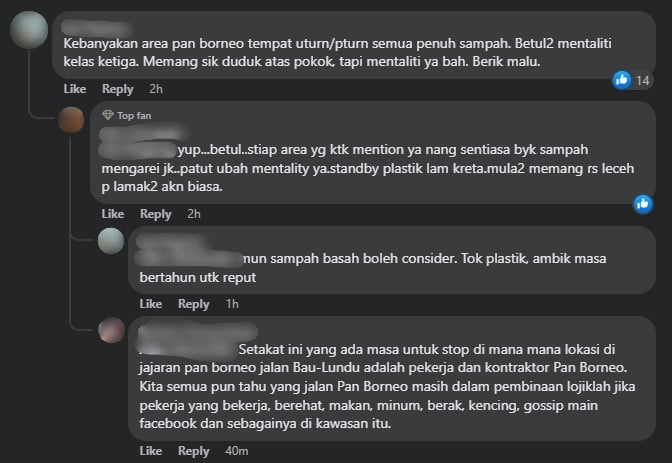 Hanya Indah Dalam Gambar, Perhentian Bas Di Jalan Bau-Lundu Rupanya Jadi Port Buang Sampah