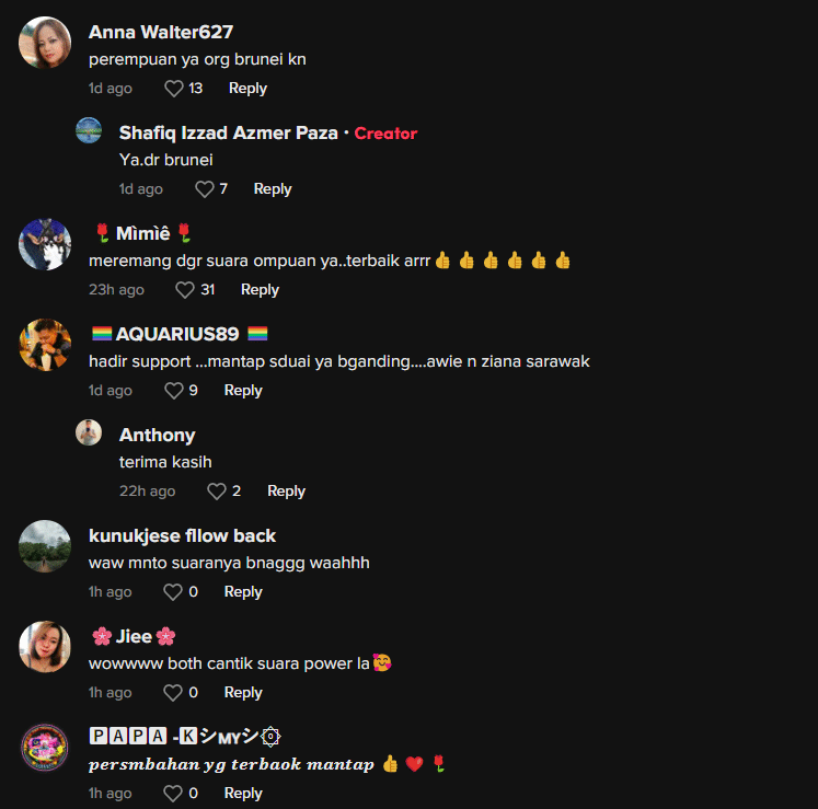 'Sebijik Macam Awie Dan Ziana Zain', Penyanyi Iban Dan Brunei Ini Raih Perhatian Netizen