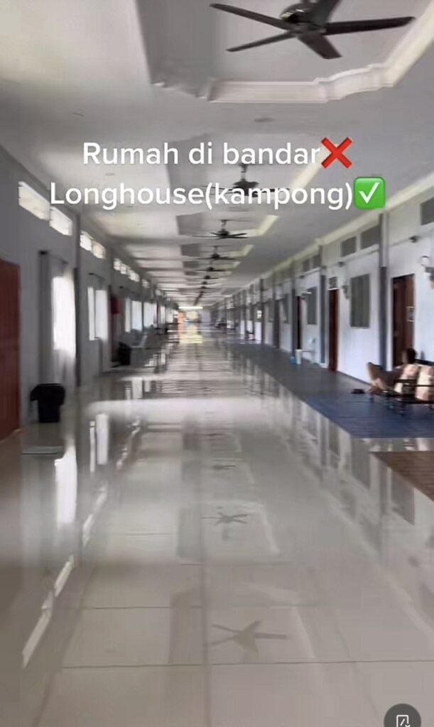 Premium Dan Mewah, Netizen Kagum Lihat Video TikTok Rumah Panjang Moden Di Sarawak Ini