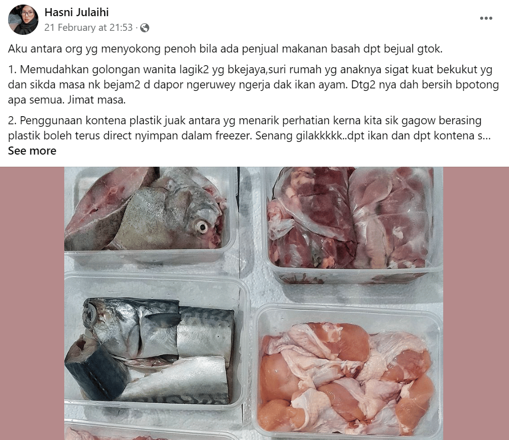 'Kedey Ikan Fresh Rizqia' Di Kuching Ini Jual Bahan Basah Segar Siap Potong Dan Dibersihkan