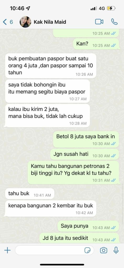 'Maid' Minta 8 Juta Untuk Buat Passport, Ini Respon Majikan Buat Netizen Berdekah
