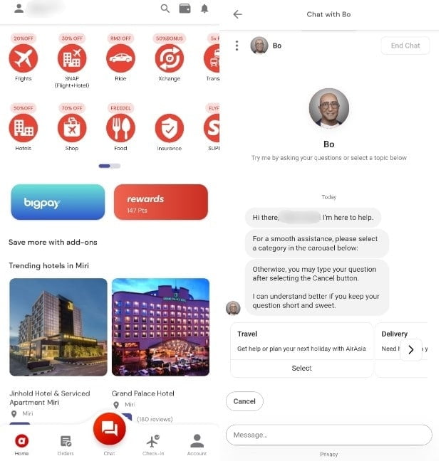 Boleh Tuntut Refund Segera, AirAsia Lancar Panggilan Khidmat Pelanggan Melalui Super App