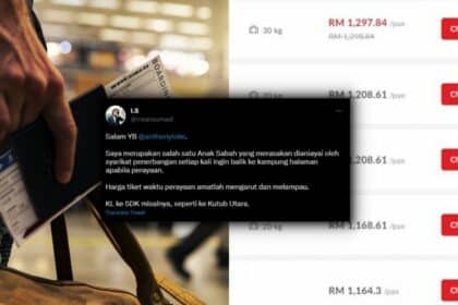 Dah Macam Pergi Oversea, Netizen Merungut Tiket 'One Way' Ke Sabah Sarawak Cecah Ribuan Ringgit