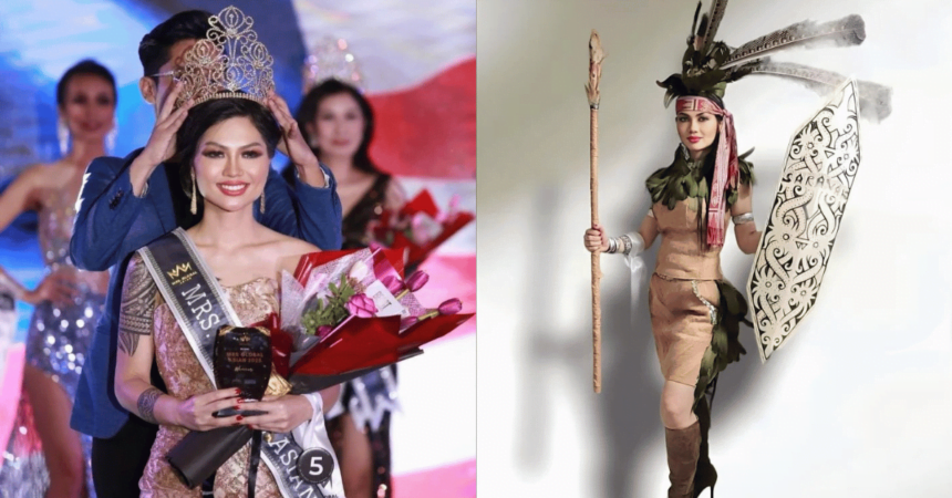 Digelar Ratu Borneo, Kimi Tomas Anak Sarawak Pertama Dinobat 'Mrs Global Asian'