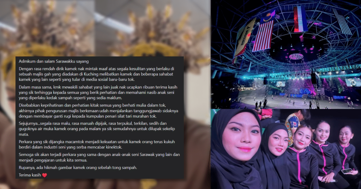 'Disingkir' Last Minute Di Stadium Perpaduan, Penari Silat Tari Ini Akhirnya Dapat Pampasan