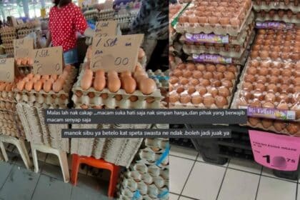 Hingga Mencecah RM22, Harga Sepapan Telur Di Pasar Sibu Ini Raih Perhatian Netizen