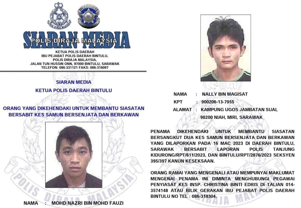 Aksi 'Hollywood' Suspek Kes Samun Sempat Dirakam Dashcam, Netizen Puji Tindakan IPD Miri