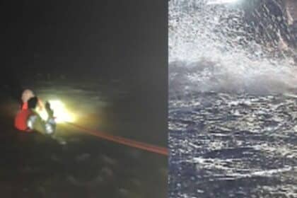 Kereta Dinaiki Dihanyutkan Air Deras Di Bintangor, Bomba Berjaya Selamatkan Dua Beradik