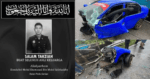 Kereta Terputus Dua, Anggota Polis Maut Terlibat Dalam Kemalangan Ngeri Di Jalan Serian