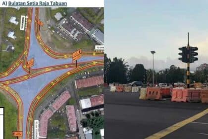 Lampu Isyarat Di Bulatan Stutong Kini Beroperasi Bermula Hari Ini