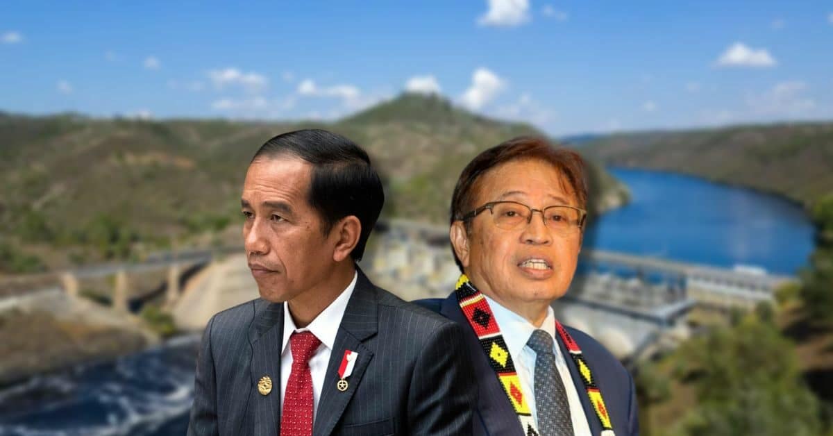 Lancarkan Projek Hidro Bernilai USD2.6 Billion, Abang Jo Dan Presiden Jokowi Lakukan Upacara Pecah Tanah
