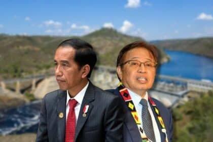 Lancarkan Projek Hidro Bernilai USD2.6 Billion, Abang Jo Dan Presiden Jokowi Lakukan Upacara Pecah Tanah