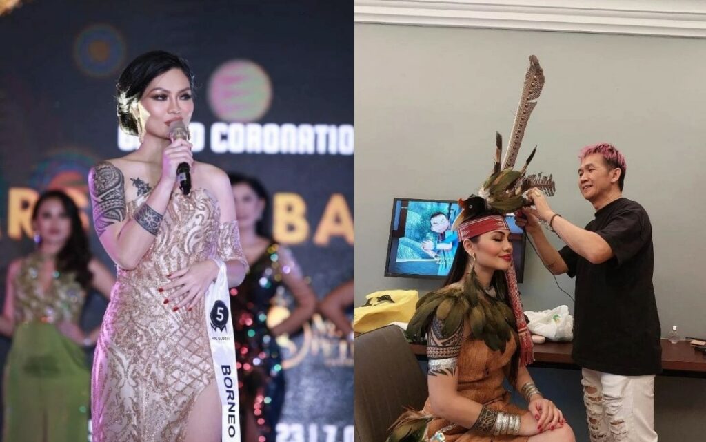 Menang Anugerah Kostum Kebangsaan Terbaik, Wanita Dari Sarawak Raih Gelaran 'Mrs Global Asian 2023'