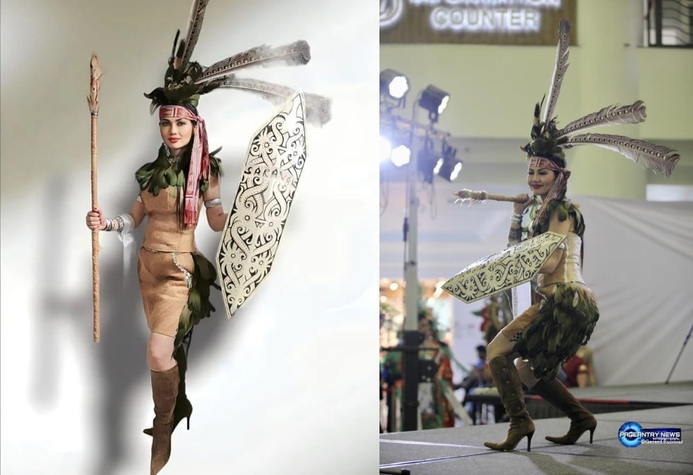 Menang Anugerah Kostum Kebangsaan Terbaik, Wanita Dari Sarawak Raih Gelaran 'Mrs Global Asian 2023'