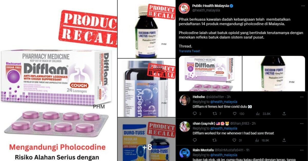 Mengandungi Bahan Berbahaya Untuk Kesihatan, KKM Batalkan Pendaftaran 14 Jenis Ubat Batuk Ini