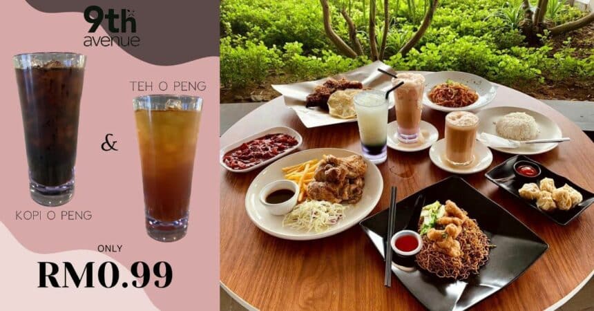 [NON-HALAL] Promosi Minuman 99 Sen Sahaja, 9th Avenue Cafe Kuching Jadi Tumpuan Ramai