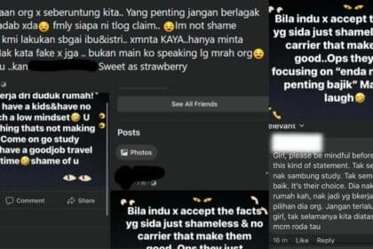 Pandang Rendah Suri Rumah, Wanita Miri Ini Disekolahkan Netizen
