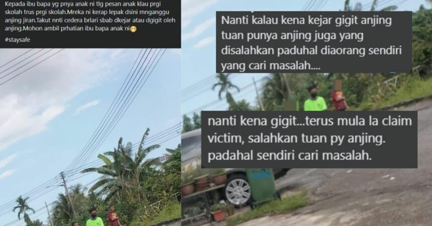 Ponteng Sekolah Untuk Lepak Dan Ganggu Anjing, Kanak-Kanak Ini Ditegur Netizen