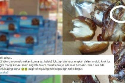 'Rasa Macam Berpasir', Wanita Terkejut Jumpa Ulat Dalam Kurma