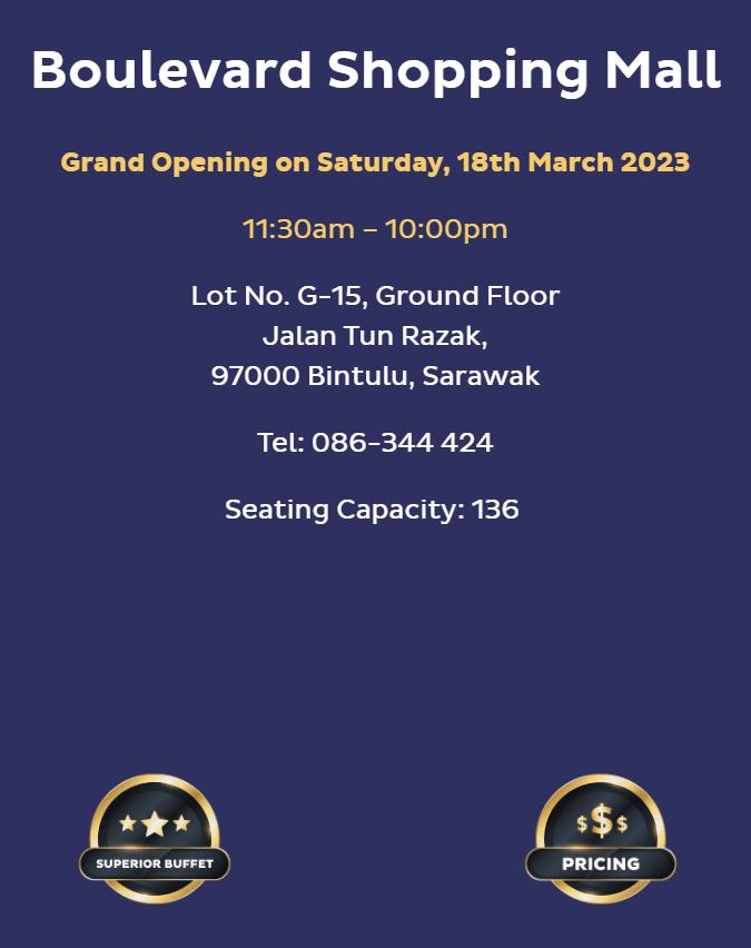 Seoul Garden Boulevard Sudah Dibuka, Orang Bintulu Kini Boleh Nikmati Buffet 'Unlimited' Ala Korea