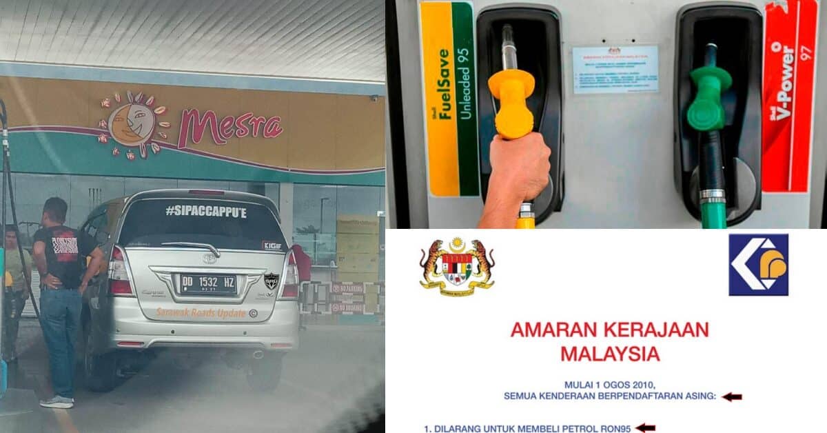 Selamba Isi Minyak RON95, Netizen Panas Hati Lihat Kenderaan Asing Isi Minyak Subsidi