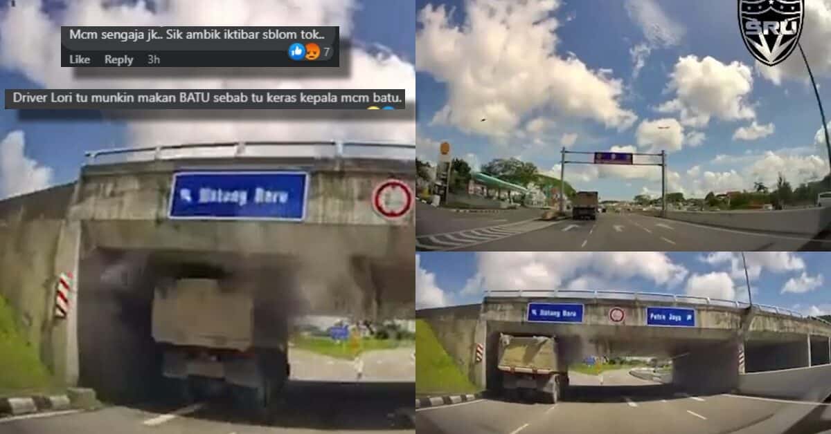 Selamba 'Rudu' Underpass Petra Jaya, Aksi Lori Ini Jadi Tumpuan Netizen Kuching