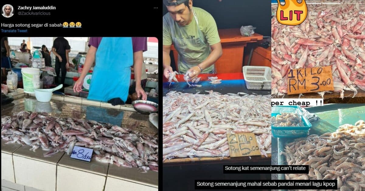 'Semenanjung Can't Relate', Harga Sotong Di Sabah Ini Jadi Tumpuan Netizen