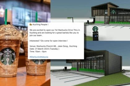 Starbucks Drive Thru Pertama Di Kuching, Bakal Dibuka Tidak Lama Lagi