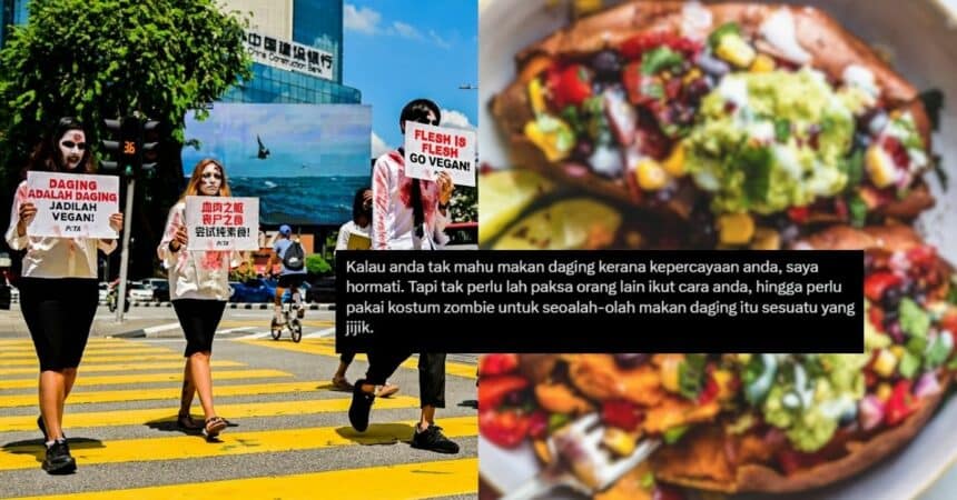 'Umpama Tolak Gunung Kinabalu Ke Perlis,' Netizen Tegur Protes Vegan Yang Seolah-Olah Memaksa