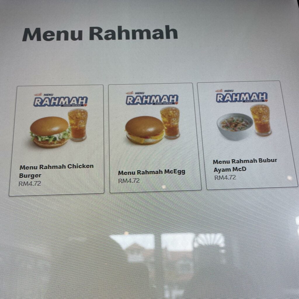 McDonald's Lancar Tiga Menu Rahmah Bermula Hari Ini