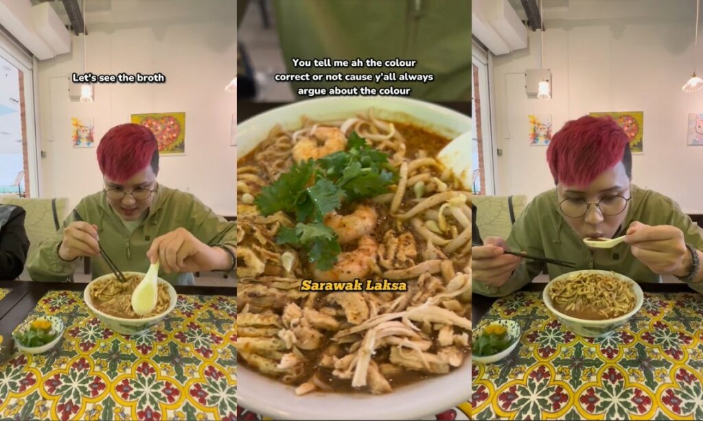 'Speechless' Dibuatnya, Foodie Vlogger Ceddy Puji Keenakan Laksa Sarawak