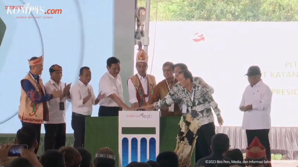 Lancarkan Projek Hidro Bernilai USD2.6 Billion, Abang Jo Dan Presiden Jokowi Lakukan Upacara Pecah Tanah