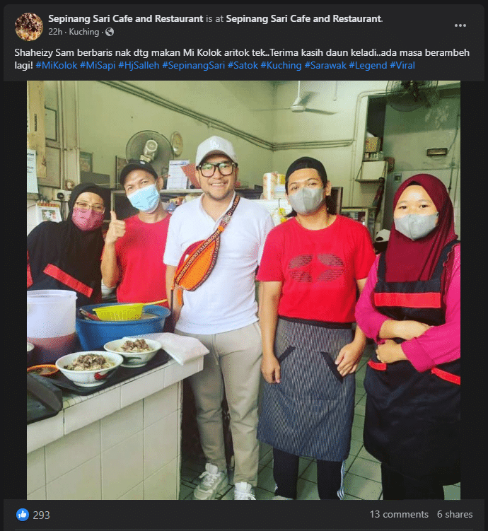 Datang Ke Sarawak, Shaheizy Sam Cuba Mi Kolok Legend Di Sepinang Sari Kuching