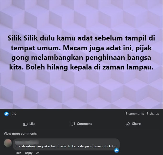 Busana Tradisi Diubah Suai, Netizen Pertikai Keputusan Akhir Pertandingan Peragaan Di Sabah Ini