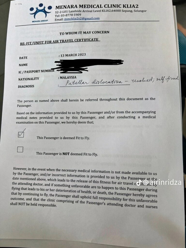 Tercedera Ketika Flight Ke Sibu, Wanita Puji Krew Kabin Air Asia Berjaya Kawal Keadaan Dengan Baik