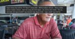 Asyik Ganggu Pelanggan Kopitiam Di Siburan, Netizen Persoal Siapa Warga Emas Ini