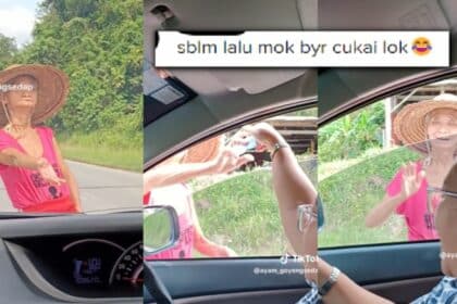 Bagi Duit Dulu Baru Jalan, Gelagat Warga Emas Ini Jadi 'Tol' Di Padawan Buat Netizen Terhibur