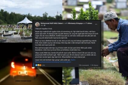 Barangan Dicuri Semasa Ziarah Kubur Semariang, Lelaki Ini Beri Amaran Supaya Berhati-Hati