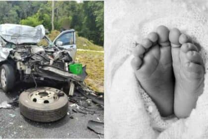 Bayi Berumur 27 Hari Jadi Mangsa Korban Kemalangan Ngeri Di Jalan Bau-Lundu