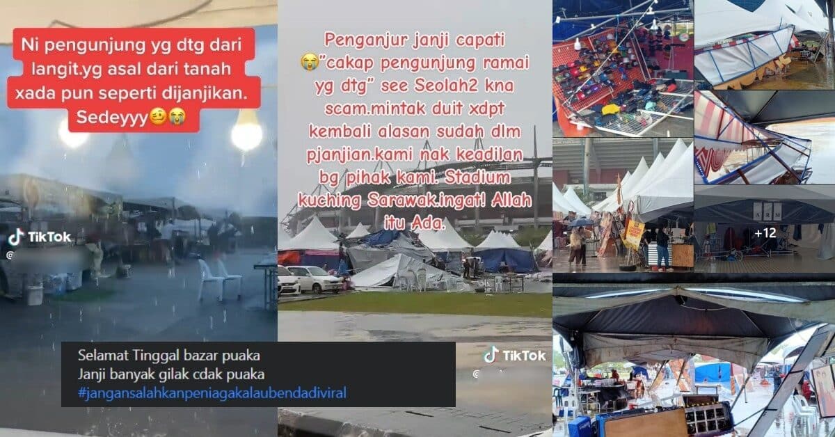 'Bazar Puaka', Netizen Luah Kesal Terhadap Pihak Penganjur Bazar Stadium Kuching